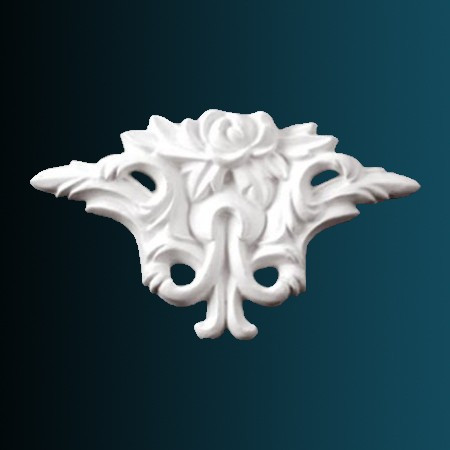 Декоративный орнамент Перфект G2106 78х128х15 мм белый из полиуретана