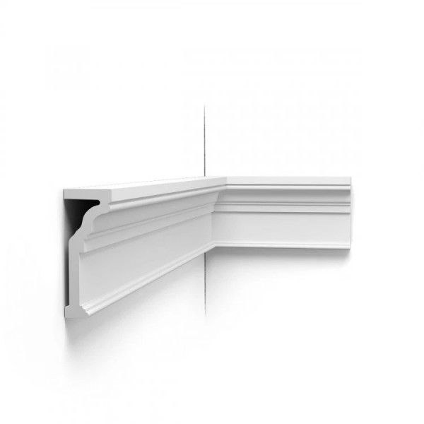 Декоративный молдинг Orac Decor PUROTOUCH P4000 145х55 мм белый полиуретан 2м