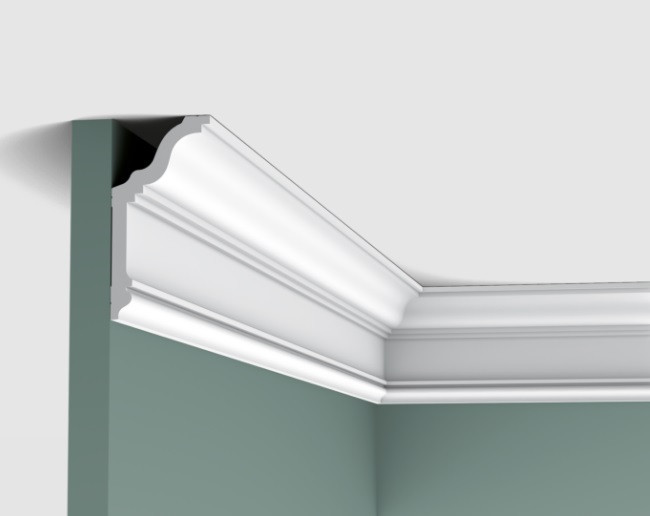 Заказать Потолочный плинтус 60х120 мм Orac Decor Duropolymer CX192 белый 2 м 
