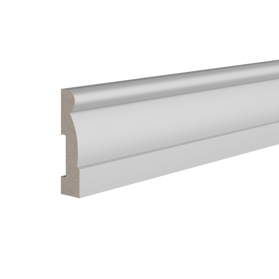 Заказать Плинтус для пола 15х60 мм Ultrawood Base 020 244 см ЛДФ белый 