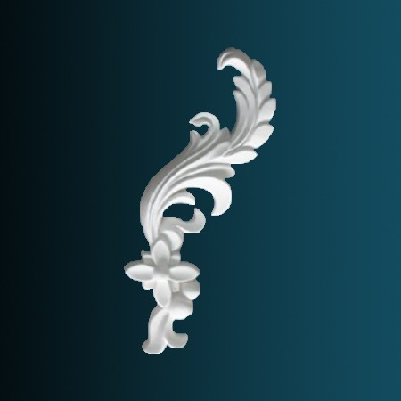 Заказать Декоративный орнамент Перфект G2365L 358х180х25 мм белый из полиуретана 