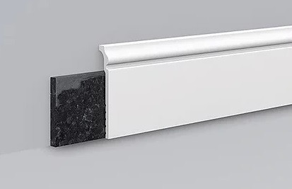 Заказать Напольный плинтус NMC Floorstyl CF3 120х22 мм 200 см белого цвета 