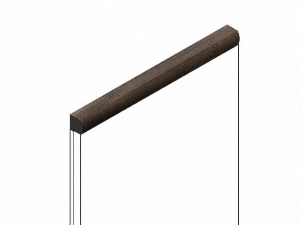 Декоративная рейка HiWood D15V2 BR405 под дерево фитополимер 15х15х2700 мм