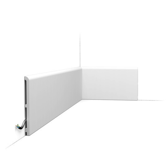 Напольный плинтус 170 мм Orac Decor Duropolymer SX212 белый дюрополимер 200x17x1.3 см