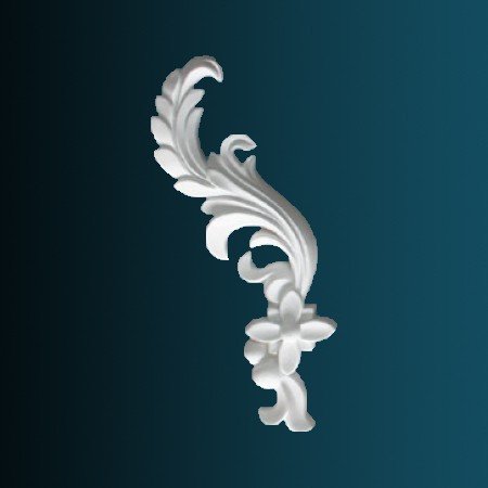 Заказать Декоративный орнамент Перфект G2365R 358х180х25 мм белый из полиуретана 