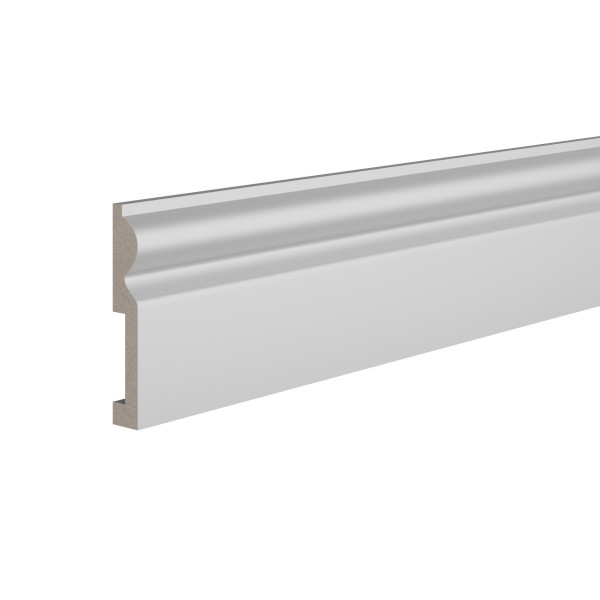 Плинтус для пола 16х98 мм Ultrawood Base 018 244 см ЛДФ белый