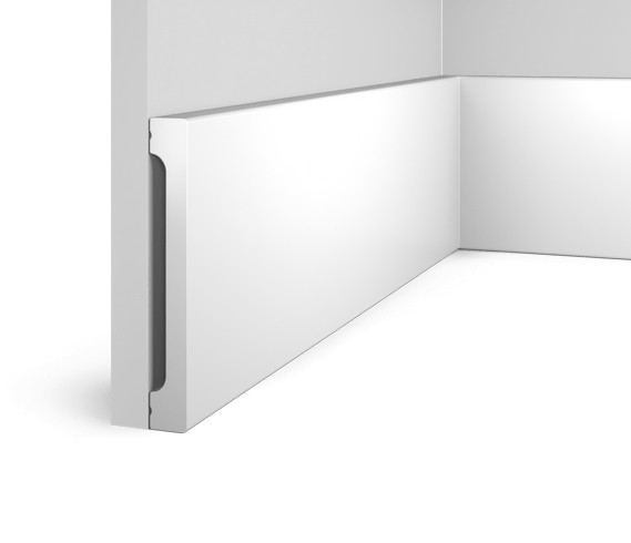 Заказать Напольный плинтус HiWood B150V1 белый фитополимер 20х150х2000 мм 