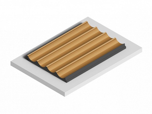 Декоративная стеновая панель 3D HiWood LV139 G365 декорированная из фитополимера 12х120х2700 мм