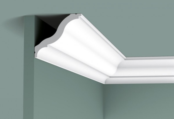 Потолочный плинтус 92х82 мм Orac Decor Durofoam CB503 белый 2 м