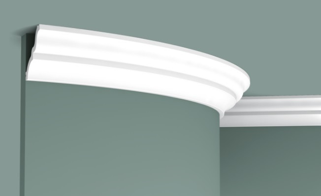 Заказать Потолочный плинтус гибкий 65х70 мм Orac Decor Purotouch C325F белый 2 м 