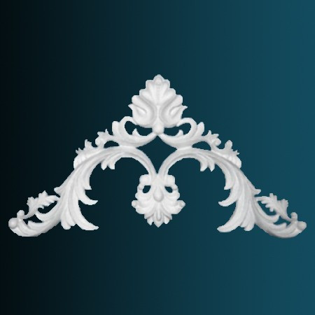 Декоративный орнамент Перфект G2366 345х345х30 мм белый из полиуретана