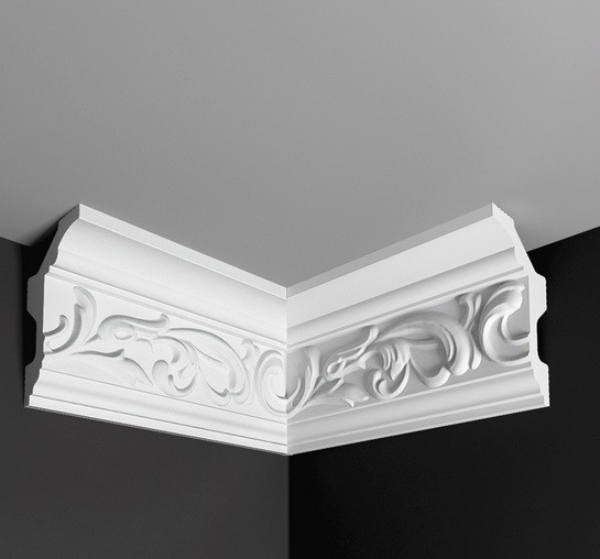 Заказать Угол внутренний к плинтусу Де-Багет ДП 40/100 белый полистирол 