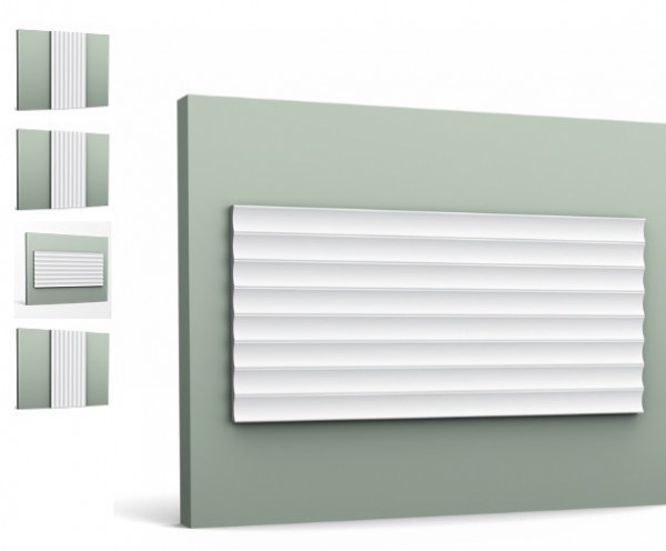 Декоративная стеновая панель 3D Orac Decor W109-2600 250х2600 мм белая из полиуретана