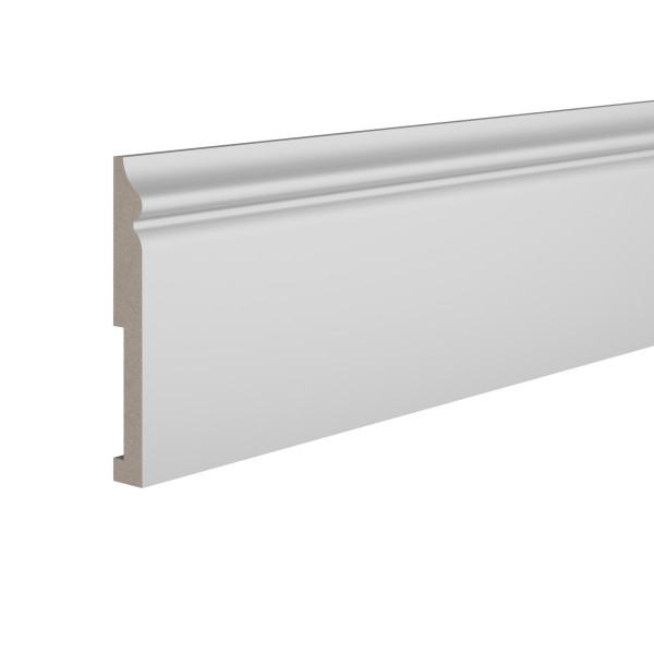 Плинтус для пола 18х138 мм Ultrawood Base 5500 244 см ЛДФ белый