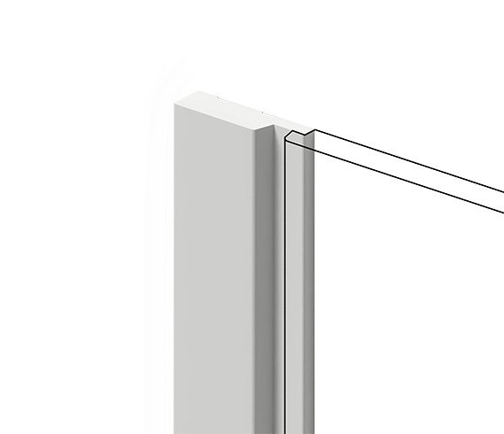 Заказать Финишный молдинг для стеновых панелей HiWood LF124A NP белый фитополимер 12х42х2700 мм 