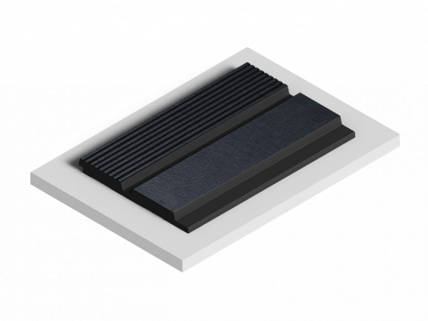 Декоративная стеновая панель 3D HiWood LV123 BK114K декорированная из фитополимера 12х120х2700 мм