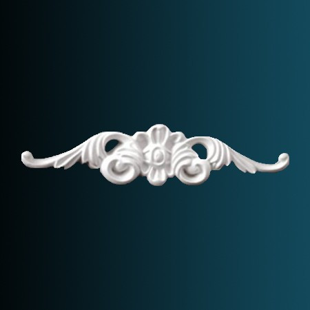 Декоративный орнамент Перфект G2161 57х243х17 мм белый из полиуретана