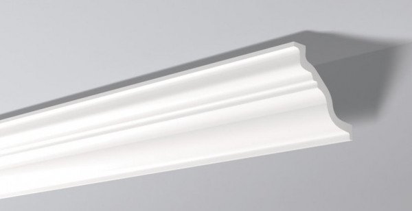 Декоративный потолочный плинтус NMC Nomastyl TL 140х140 200 см белого цвета