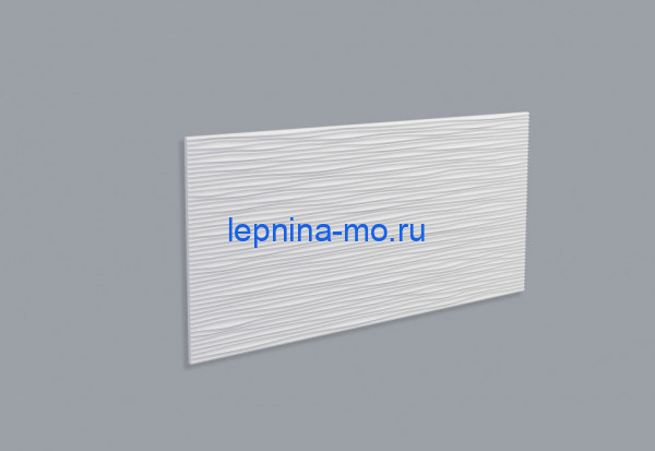 3D интерьерная панель для стен NMC Сахара SAHARA 758х379 мм белого цвета
