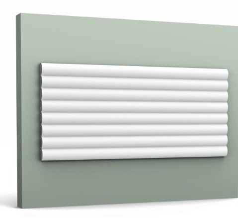 Декоративная стеновая панель 3D Orac Decor W110-2600 250х2600 мм белая из полиуретана