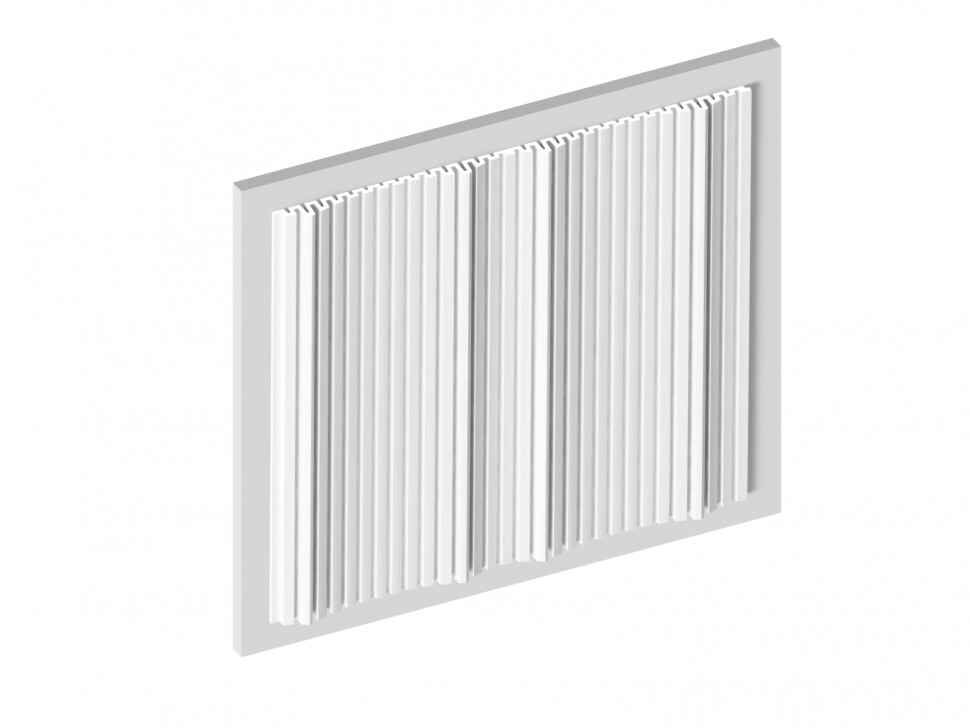 Заказать Декоративная отделочная стеновая панель 3D 240х20 мм HiWood LV241 NP GRAND белая из фитополимера 270 см 