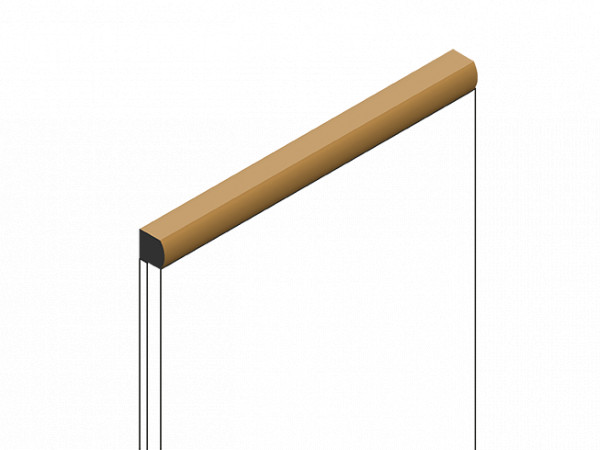 Декоративная рейка HiWood D15V2 G365 под дерево фитополимер 15х15х2700 мм