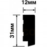 Заказать Финишный молдинг для стеновых панелей HiWood LF124B NP белый фитополимер 12х31х2700 мм 