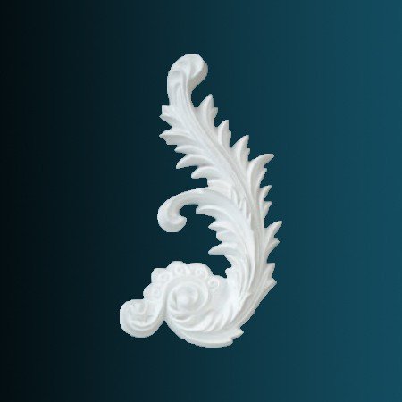 Заказать Декоративный орнамент Перфект G2368R 205х119х25 мм белый из полиуретана 