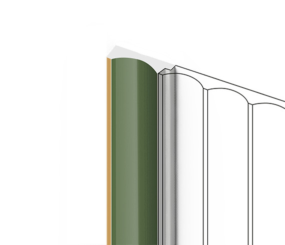 Финишный молдинг для стеновых панелей HiWood LF139A GN81G декорированный фитополимер 12х32х2700 мм