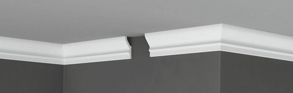 Заказать Потолочный плинтус 55х25 мм Де-Багет XPS П 16 55/25 белый полистирол 200 см 