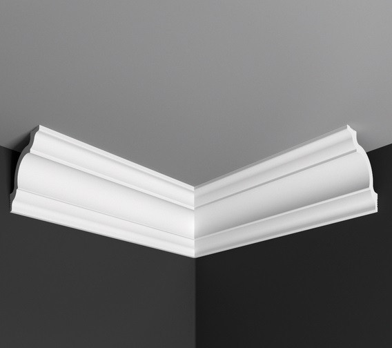 Заказать Угол внутренний к плинтусу Де-Багет П 01 50/50 белый полистирол 