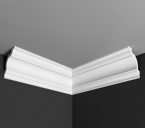 Заказать Угол внутренний к плинтусу Де-Багет П 01 50/50 белый полистирол 