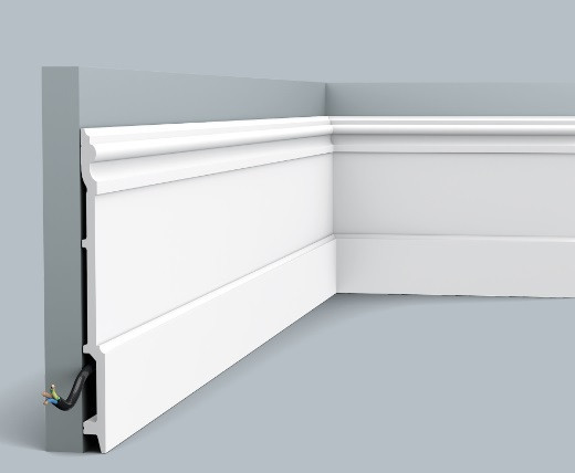 Напольный плинтус 21х210 мм Orac Decor Duropolymer SX191 белый 2 м