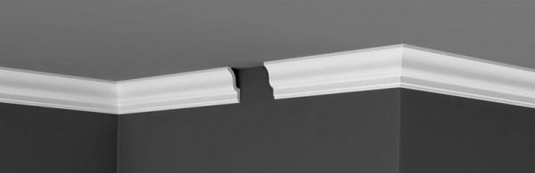 Потолочный плинтус 55х25 мм Де-Багет XPS П 17 55/25 белый полистирол 200 см