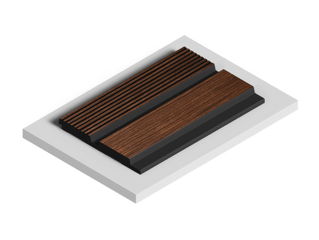 Заказать Декоративная стеновая панель 3D HiWood LV123 BR396K декорированная из фитополимера 12х120х2700 мм 