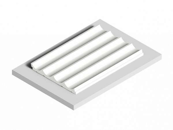 Декоративная стеновая панель 3D HiWood LV139 NP белая из фитополимера 12х120х2700 мм