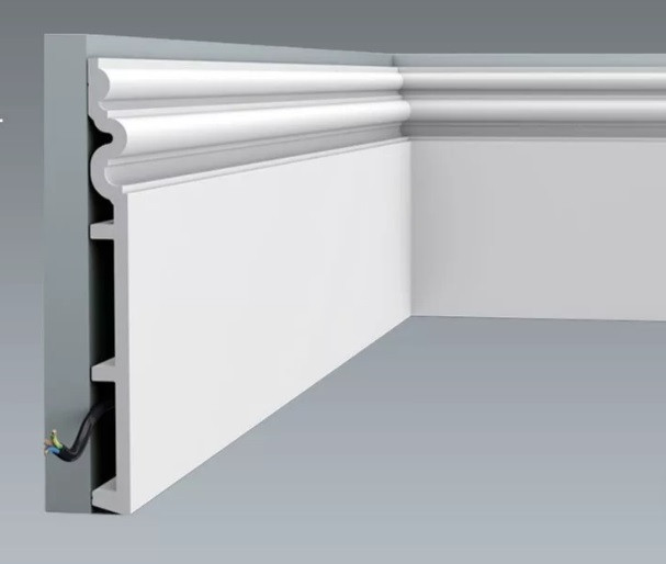 Заказать Напольный плинтус 22х250 мм Orac Decor Duropolymer SX193 белый 2 м 