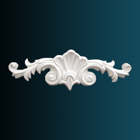 Декоративный орнамент Перфект G2171 98х300х33 мм белый из полиуретана