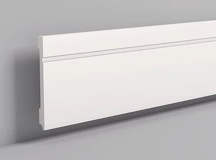 Заказать Напольный плинтус NMC Floorstyl FD20 мм 200х18 мм 200 см белого цвета 