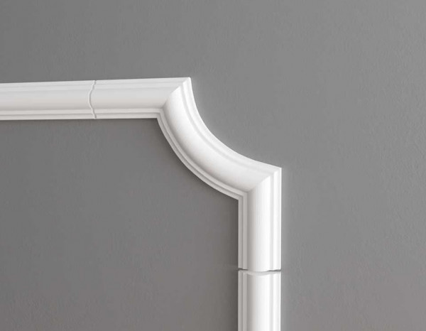 Угловой элемент декора для молдингов NMC WL1-C1 145х145 Wallstyl комплект 4шт белого цвета