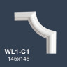 Заказать Угловой элемент декора для молдингов NMC WL1-C1 145х145 Wallstyl комплект 4шт белого цвета 