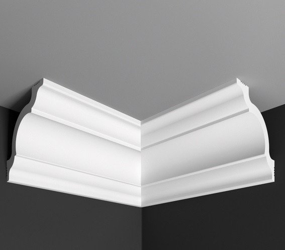 Заказать Угол внутренний к плинтусу Де-Багет П 01 80/80 белый полистирол 