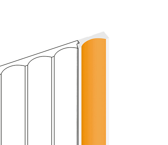 Заказать Финишный молдинг для стеновых панелей HiWood LF139B Y5 декорированный фитополимер 12х34х2700 мм 