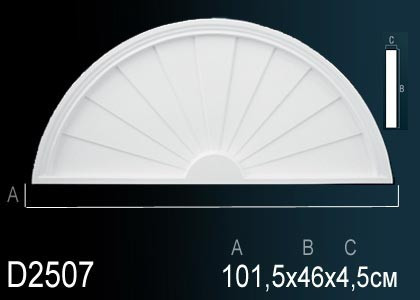 Заказать Декоративное обрамление дверей Перфект D2507 460х1015 мм белое из полиуретана 