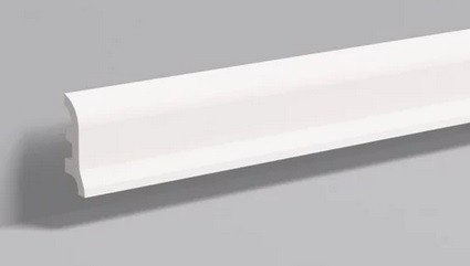 Напольный плинтус NMC Floorstyl FL3 55х17 мм 200 см белого цвета