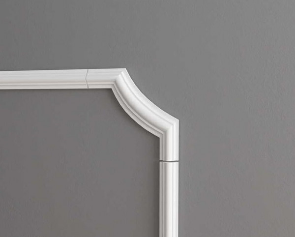 Угловой элемент декора для молдингов NMC WL1-C2 200х200 Wallstyl комплект 4шт белого цвета