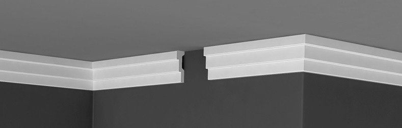 Заказать Потолочный плинтус 60х20 мм Де-Багет XPS П 03 20/60 белый полистирол 200 см 