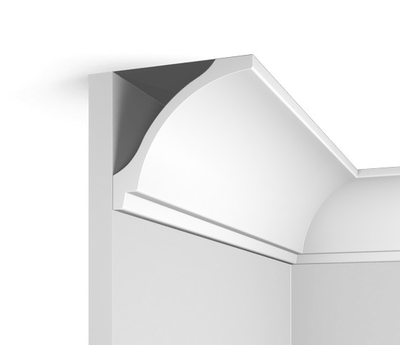 Заказать Потолочный плинтус HiWood A151 белый фитополимер 104х110х2000 мм 