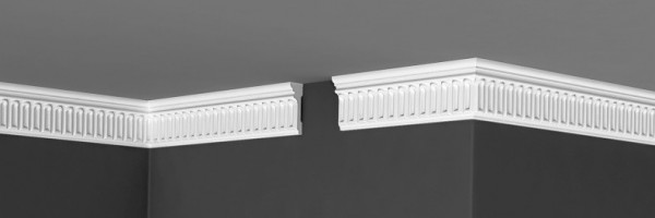 Потолочный плинтус 60х20 мм Де-Багет Декор ДП 12/60 белый полистирол 200 см