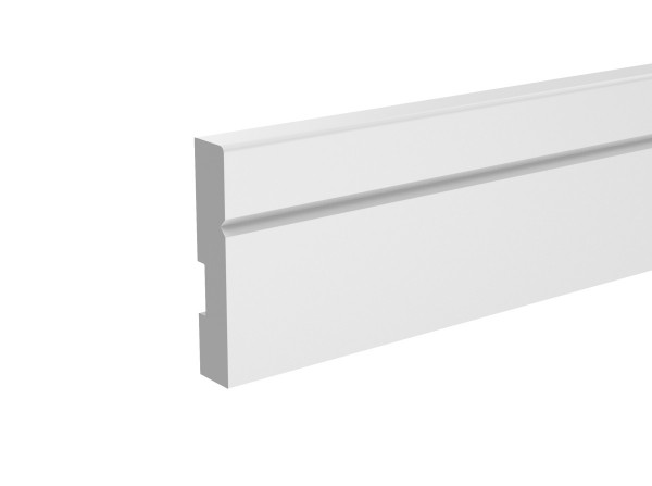 Плинтус для пола 25х110 мм Ultrawood Base 012 244 см ЛДФ белый